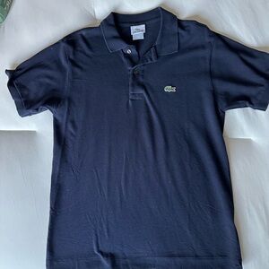 Lacoste Dark Blue Polo with Crocodile Logo